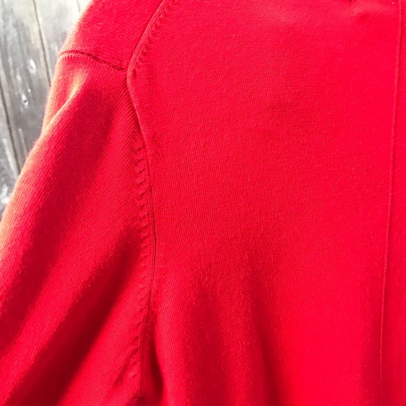 RED CARDIGAN Women’s Sweater - Picture 6 of 7